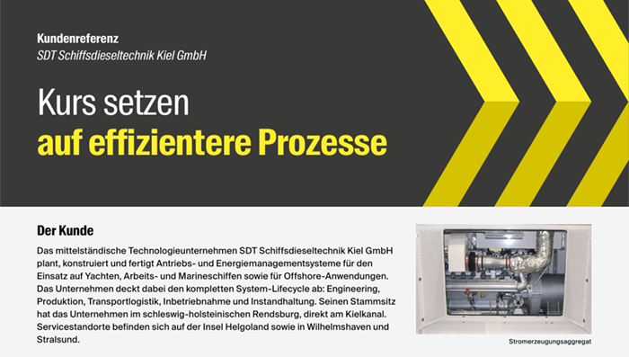 Aptean ERP oxaion Edition Case Study: SDT Schiffsdieseltechnik Kiel GmbH