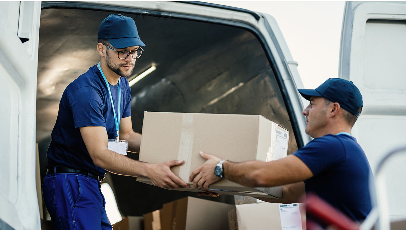 movers lifting a box