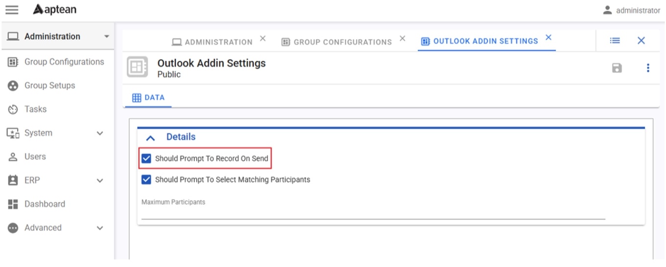Prompt To Record On Send Image