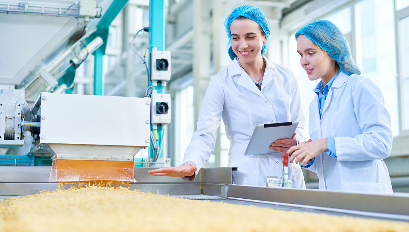 Women working in factory
