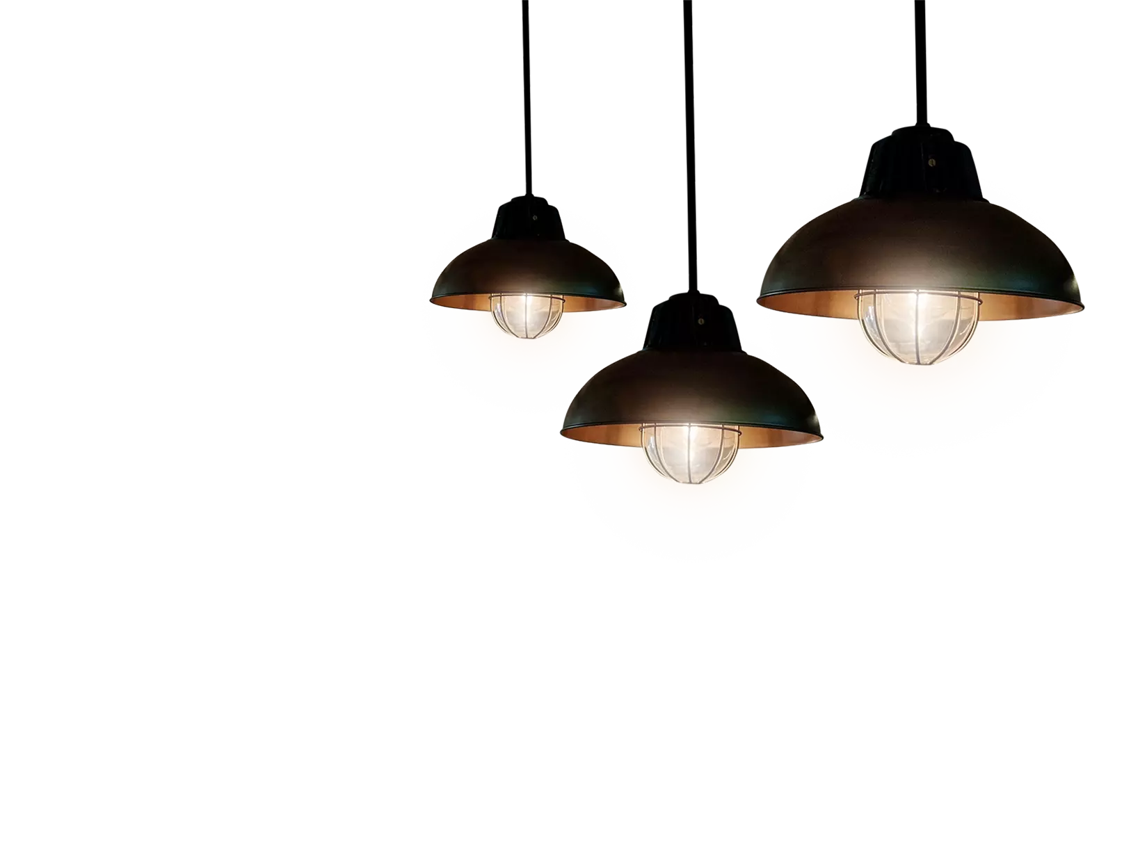 Three lamps