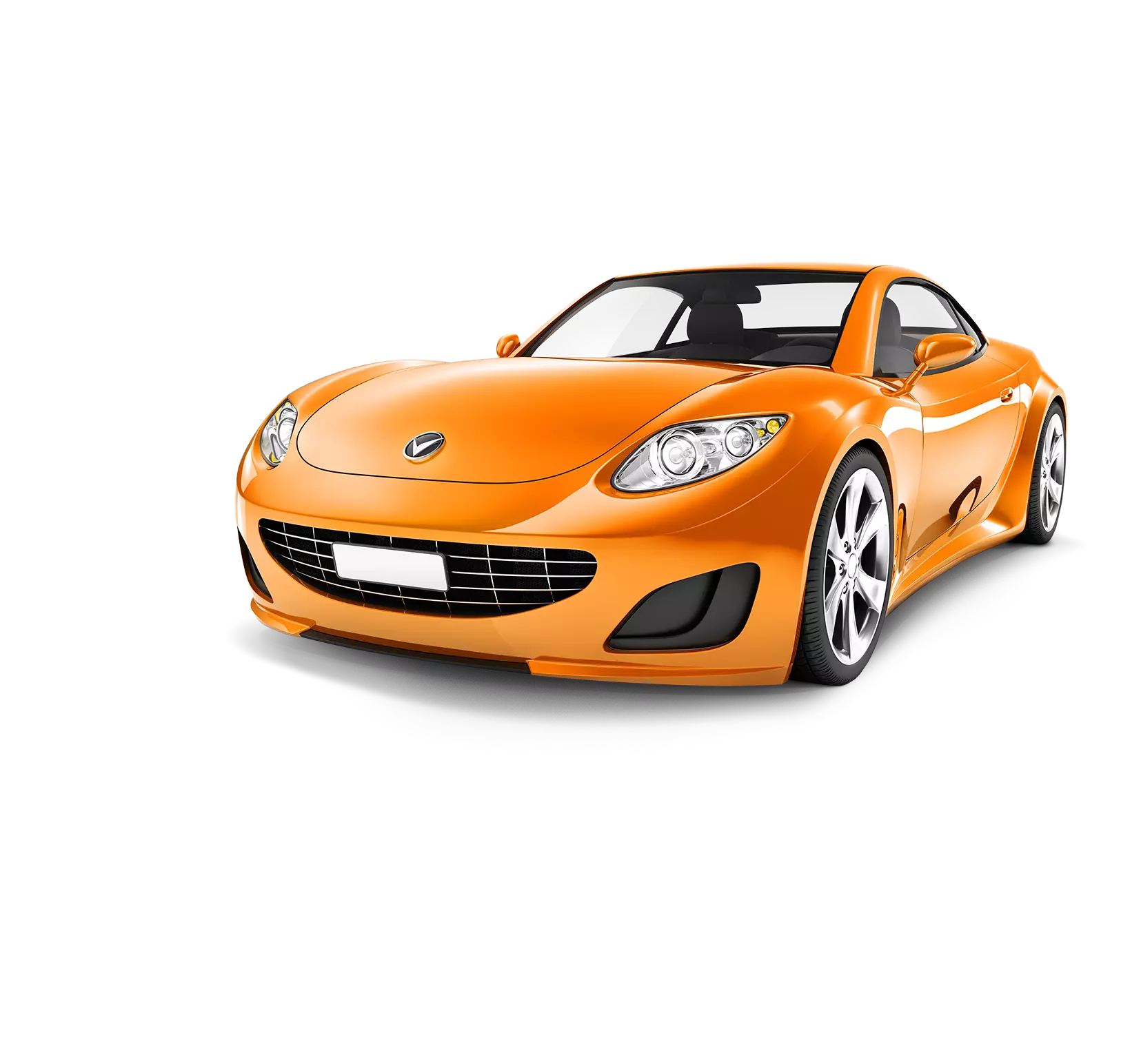 Orange sports car