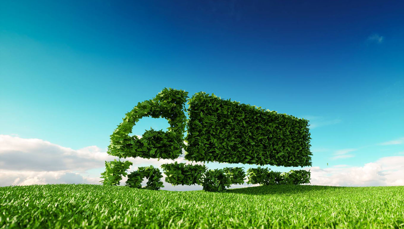 grass truck in field