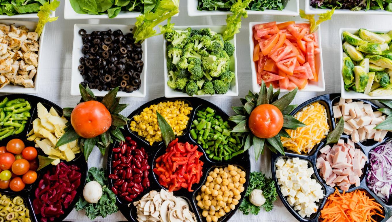 A spread of keto- and paleo-friendly food.