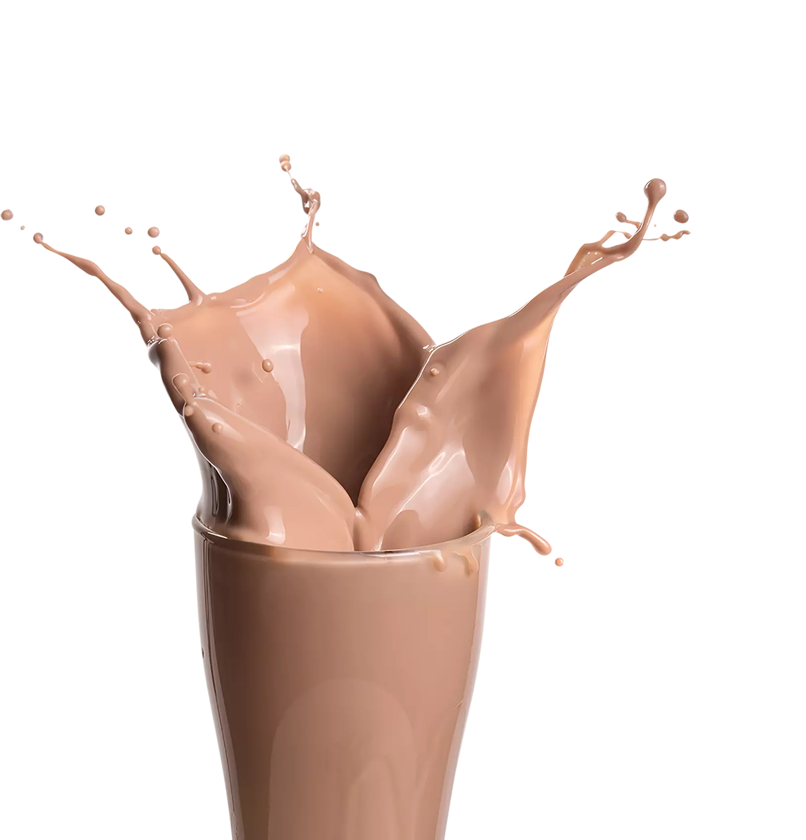 Glas chocolademelk