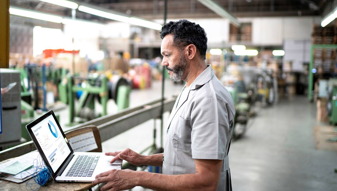 man on laptop