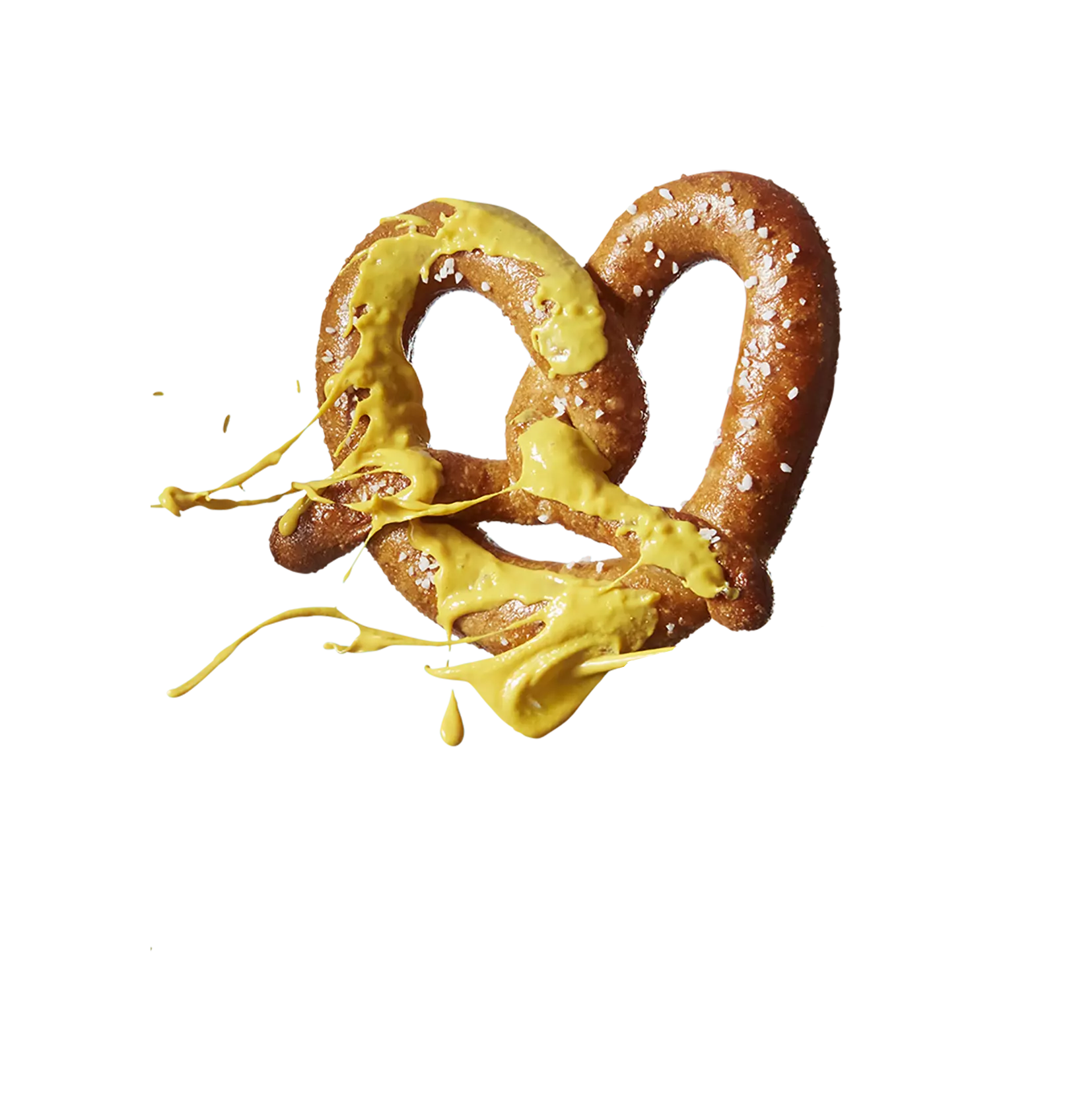 Pretzel snack with mustard