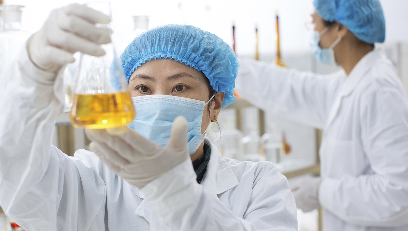 Scientists in lab