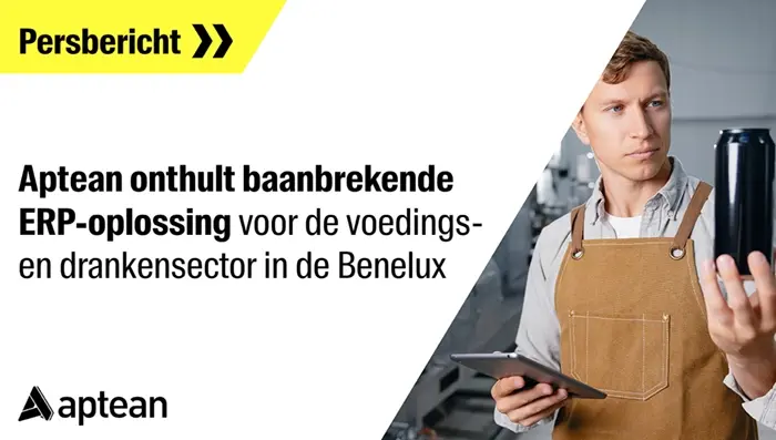 Aptean onthult baanbrekende ERP-oplossing voor de voedings- en drankensector in de Benelux