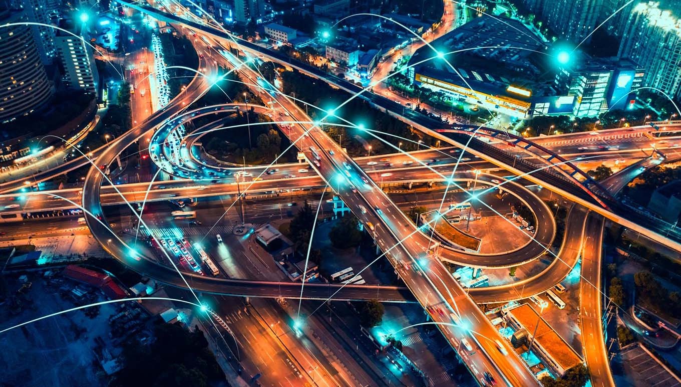 busy road intersection