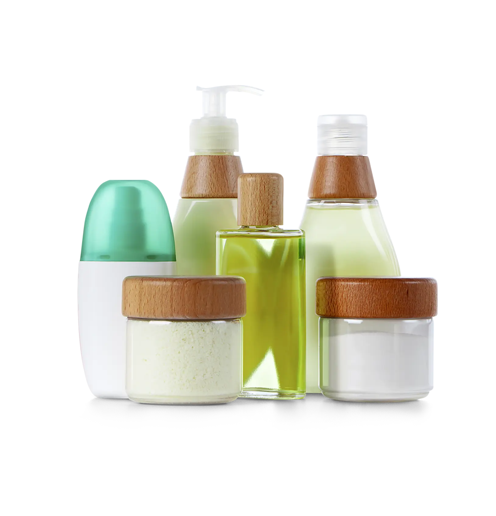 Bottles of lotion for personal care