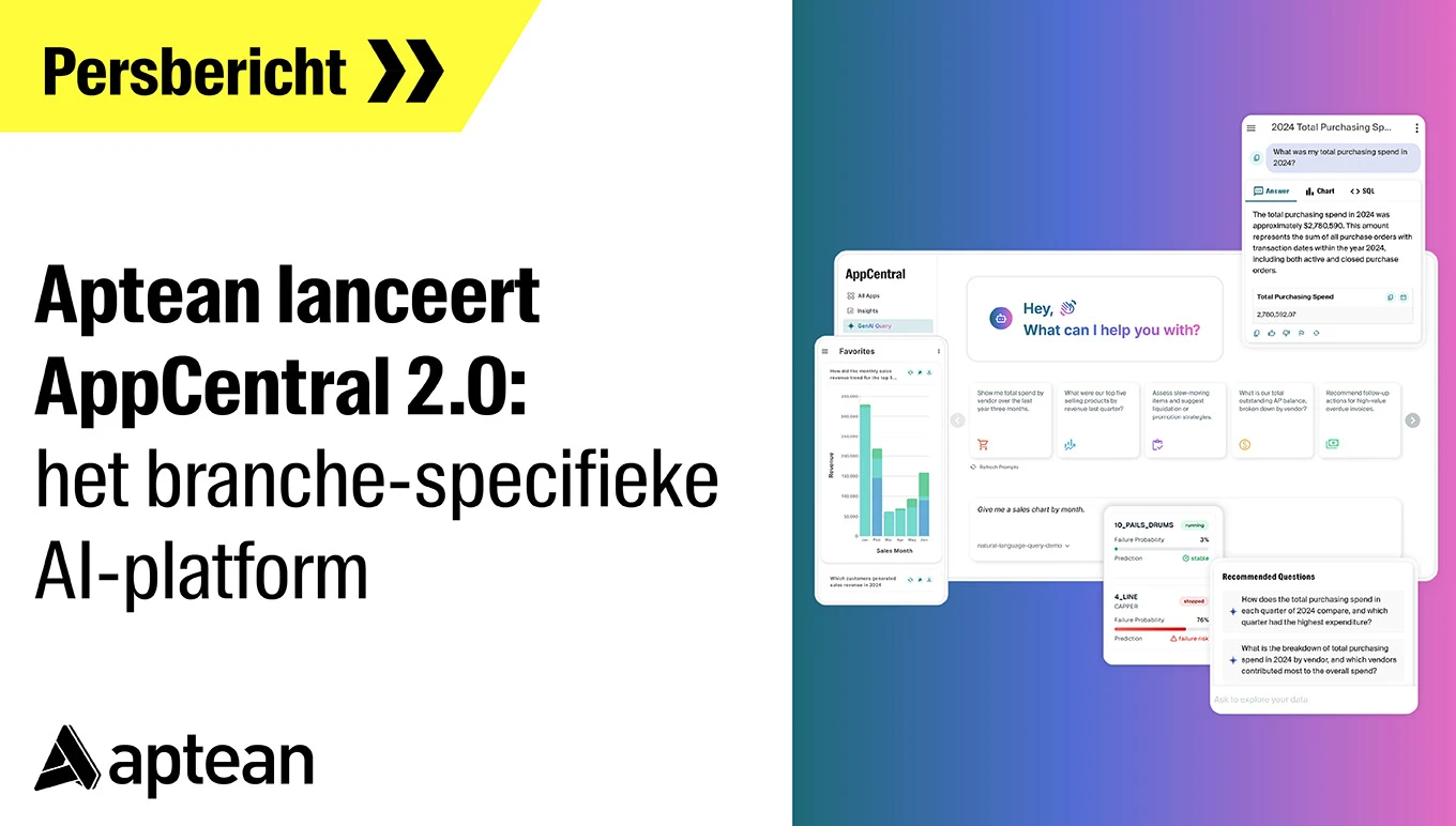 Aptean Launches AppCentral 2.0: The AI Platform Purpose-Built for Industries