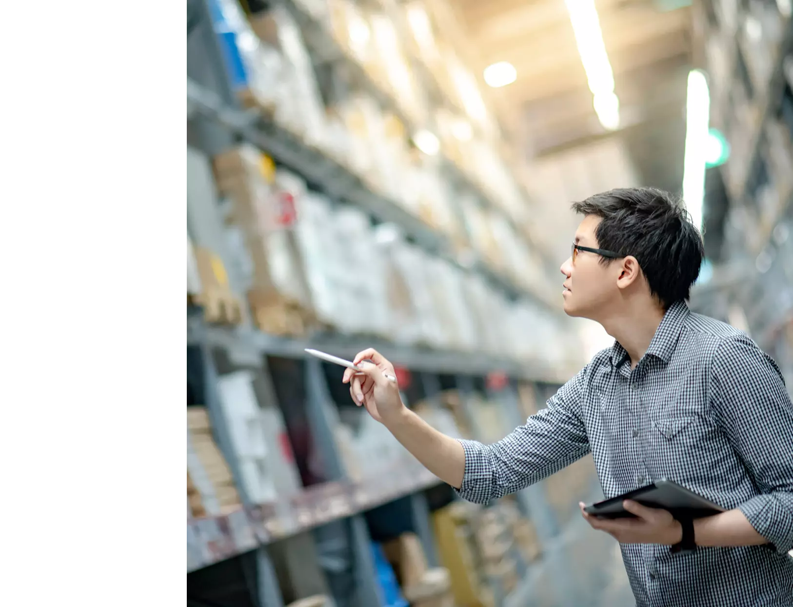 Counting inventory in a warehouse