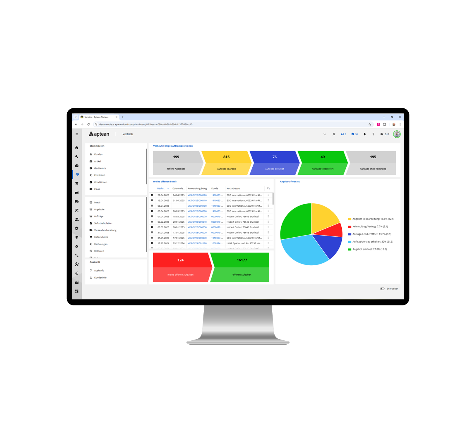 Monitor Oxaion product UI Nucleus.