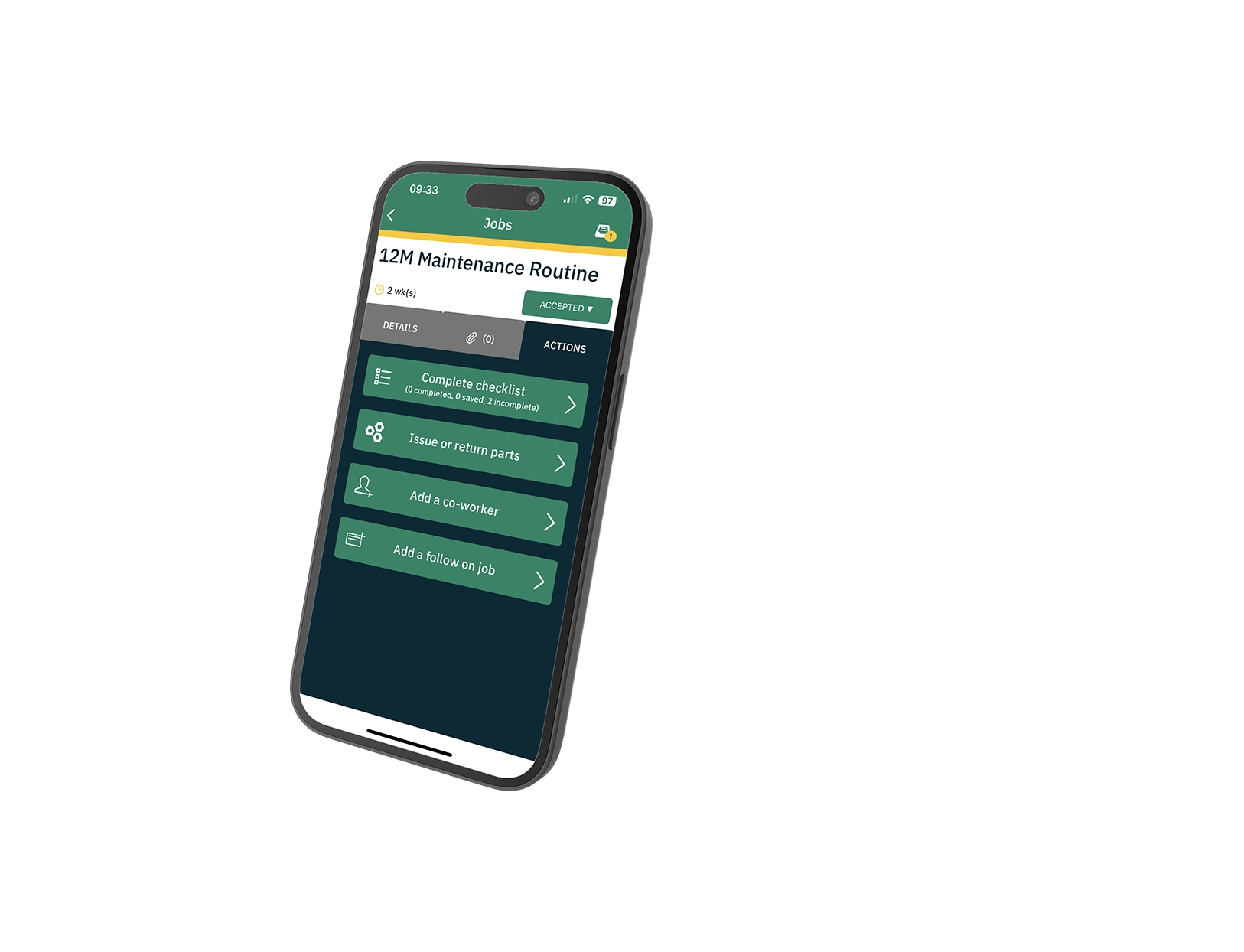 Agility EAM mobile job healthcare