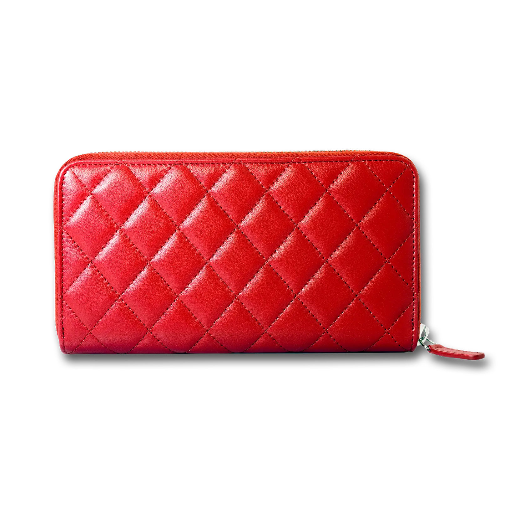 Bright red wallet